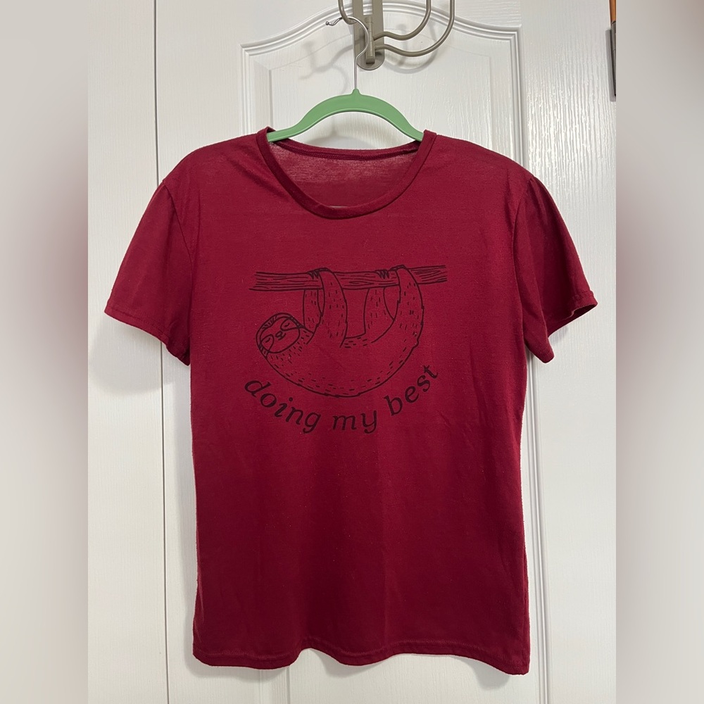 Red Sloth Graphic Tee